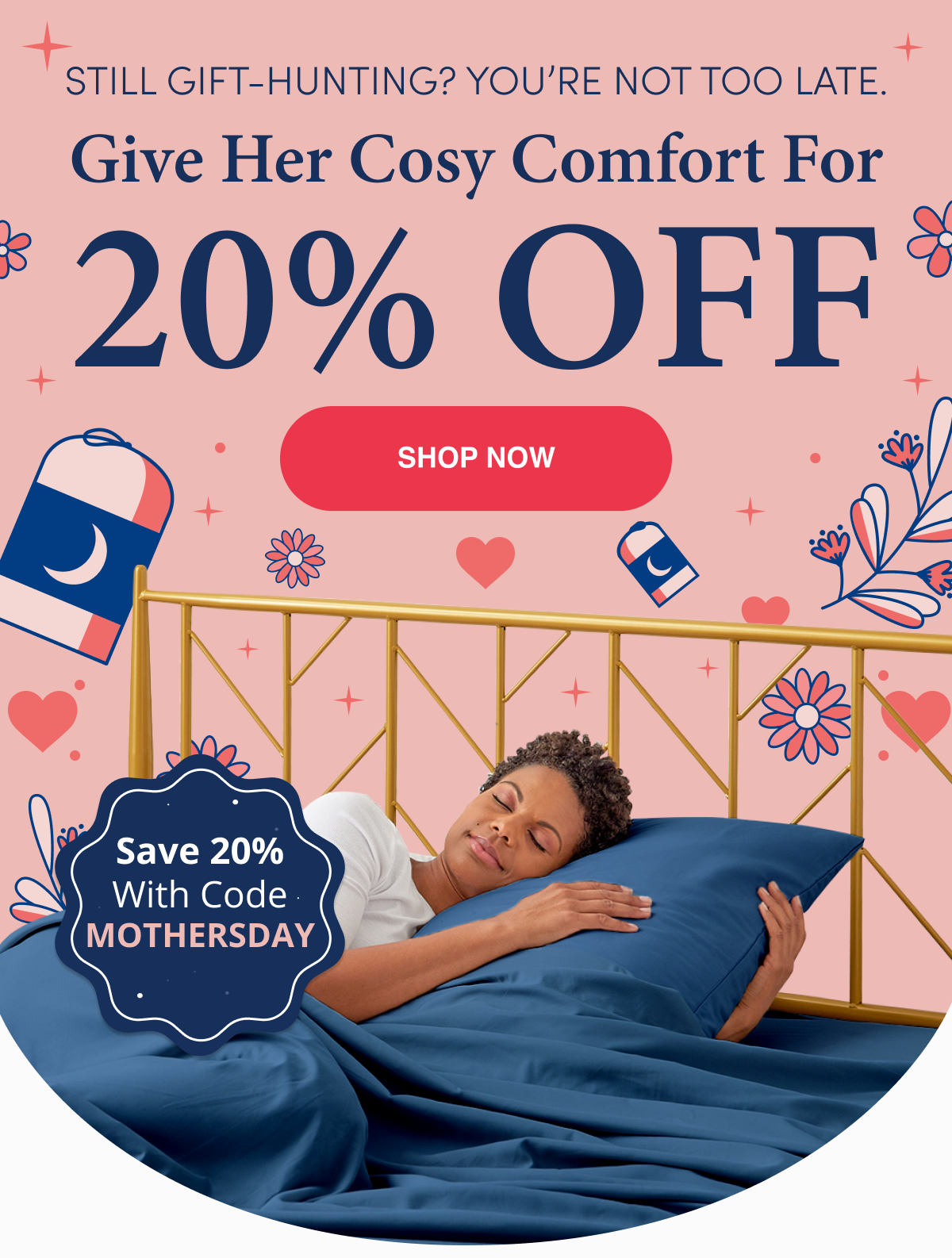 Give Her Cosy Comfort For 20% LESS