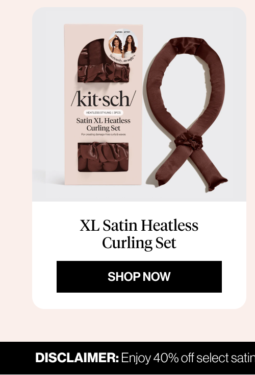 XL Satin Heatless Curling Set