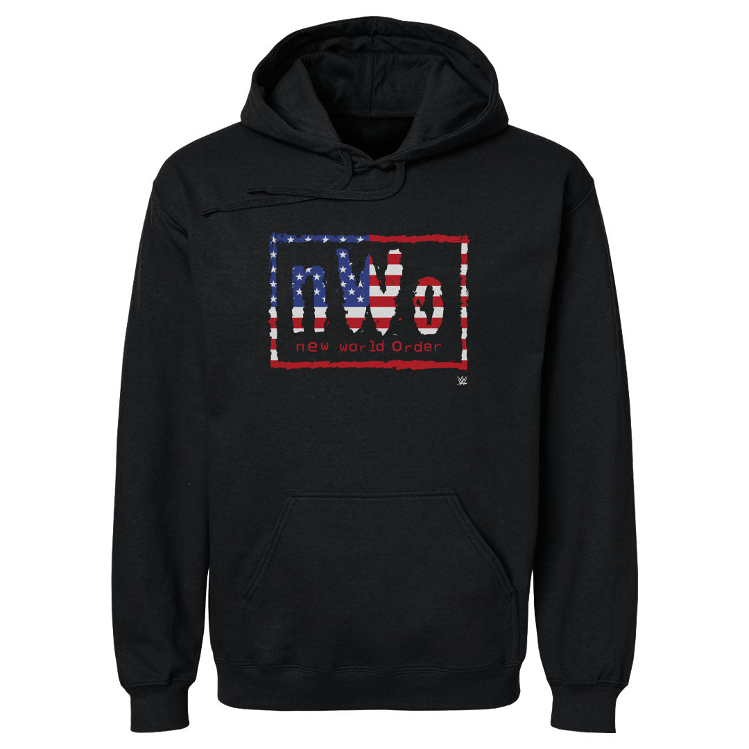Image of nWo WWE Logo American Flag WHT