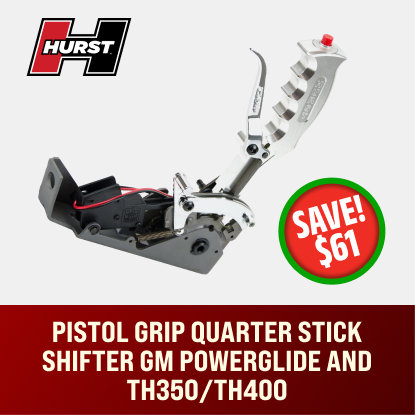 Pistol Grip Quarter Stick Shifter GM Powerglide and TH350/TH400