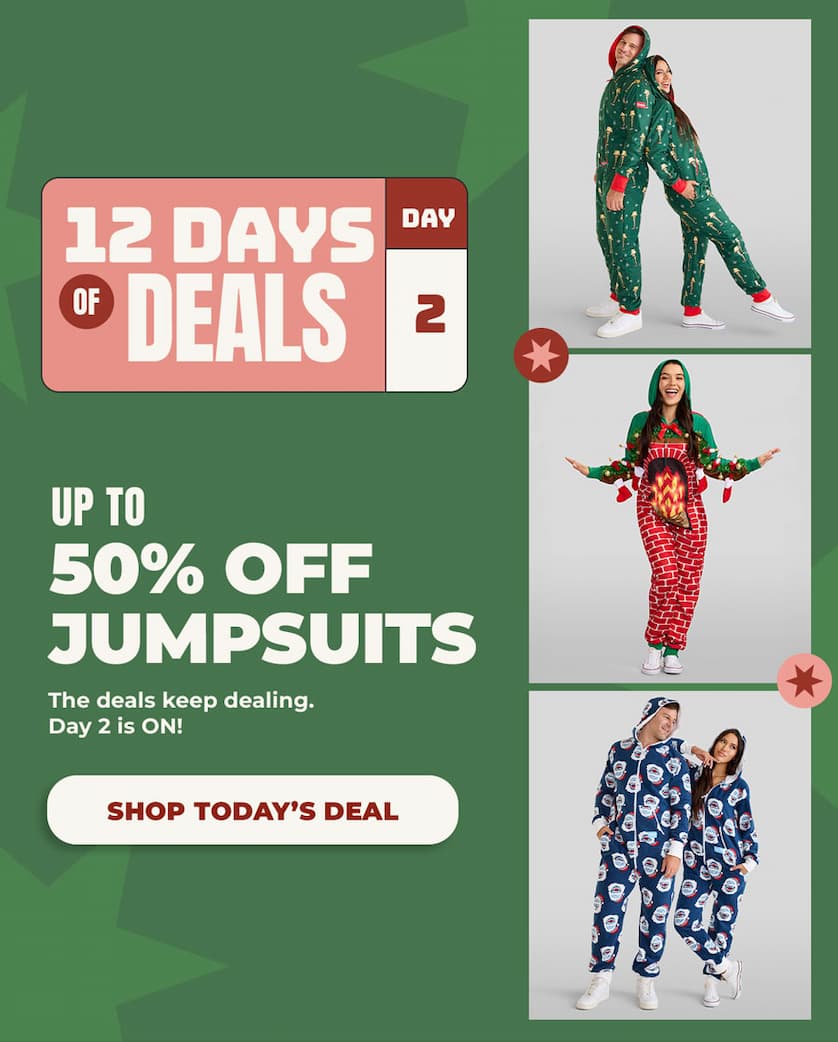 12 Days of Deals! Up to 50% off Jumpsuits