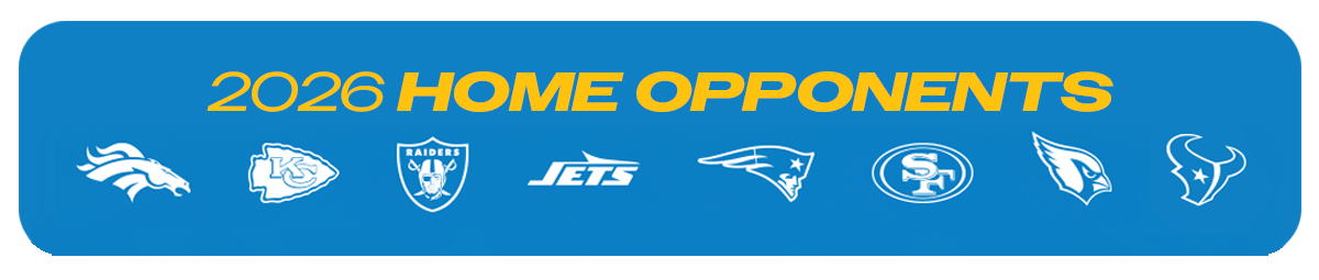 Chargers 2026 Opponents
