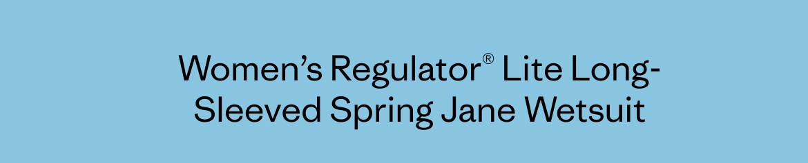 Women's Regulator Lite Long-Sleeved Spring Jane Wetsuit
