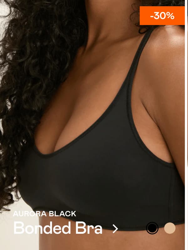 -30% AURORA BLACK. Bonded Bra