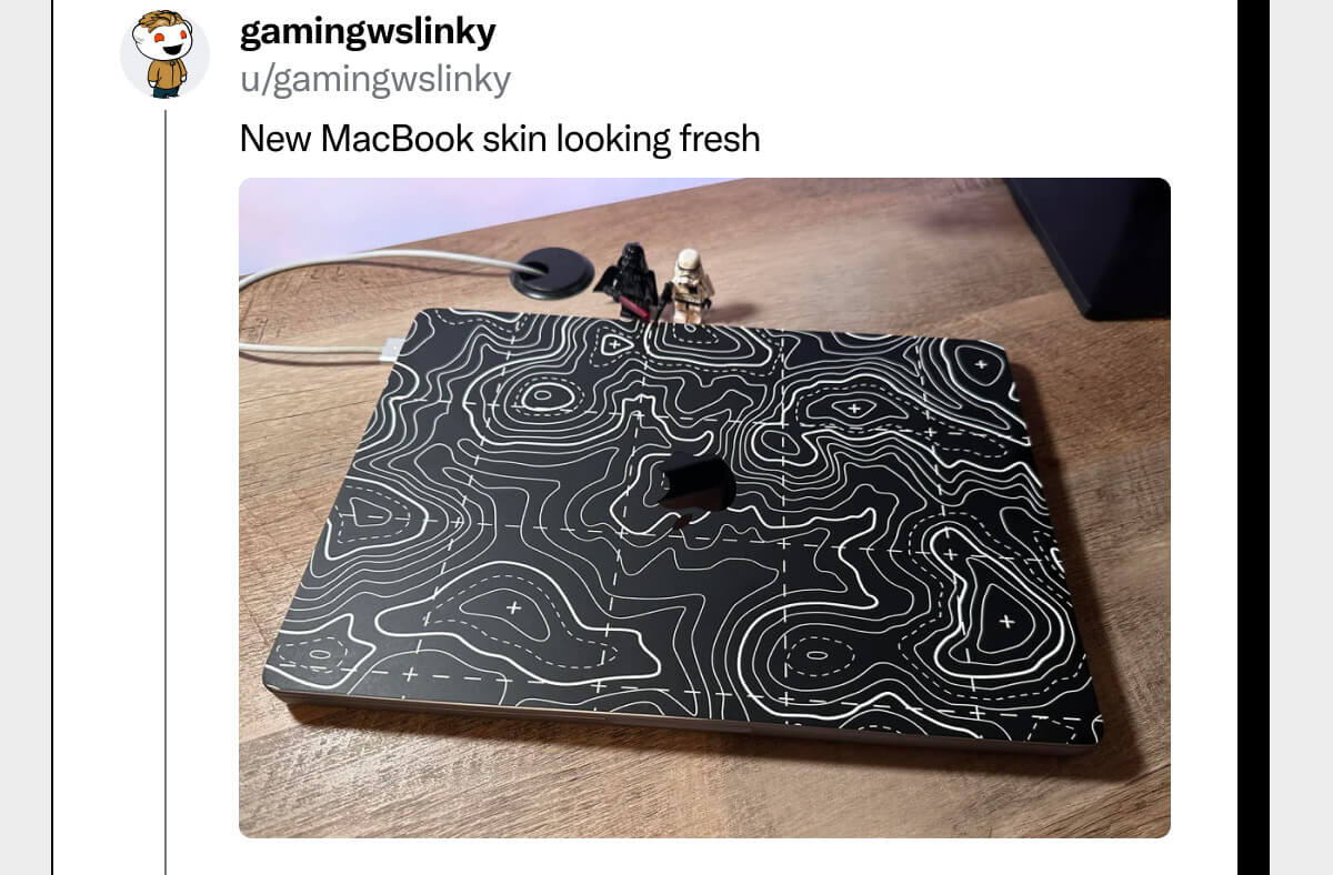 New MacBook skin looking fresh.