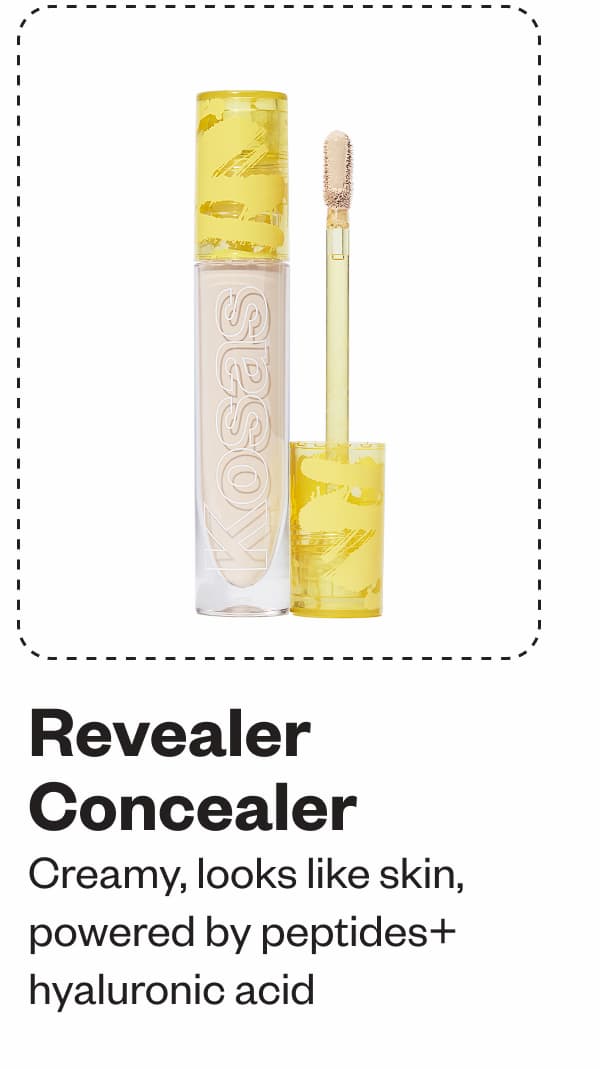 Revealer Concealer  Creamy, looks like skin, , powered by peptides+ hyaluronic acid