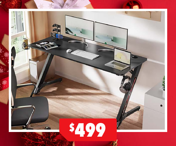Gaming Desk with RGB Light Effects