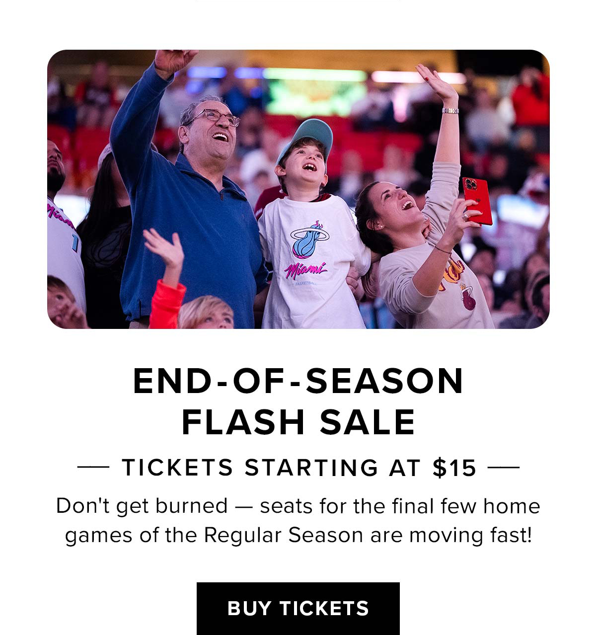 End-of-Season Flash Sale | Tickets Starting at $15 | Buy Tickets