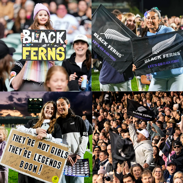 Black Ferns fans at Auckland