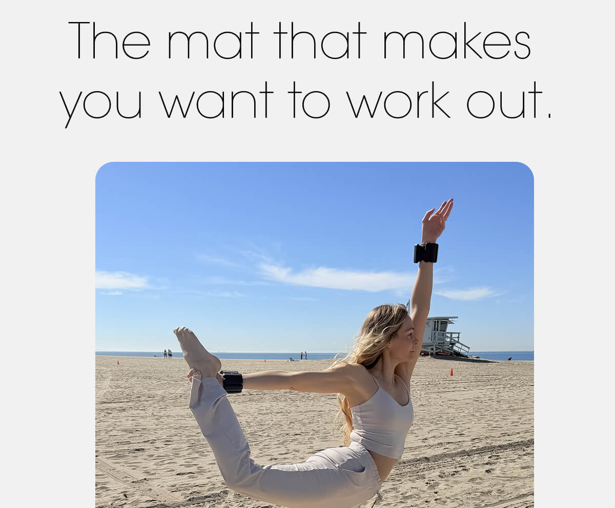 The mat that makes  you want to work out.