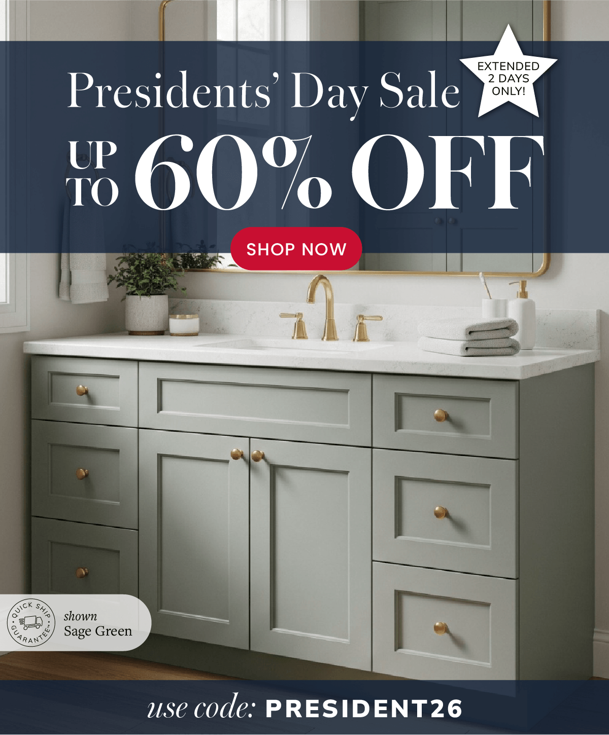 Presidents' Day Sale - Up to 60% Off - Shop Now