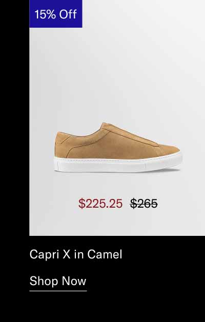 Capri X in Camel. Shop Now