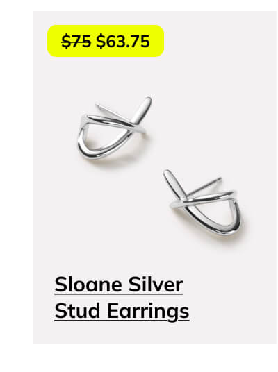 Sloane Silver Stud Earrings