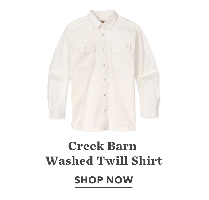  Men's Creek Barn Washed Twill Shirt