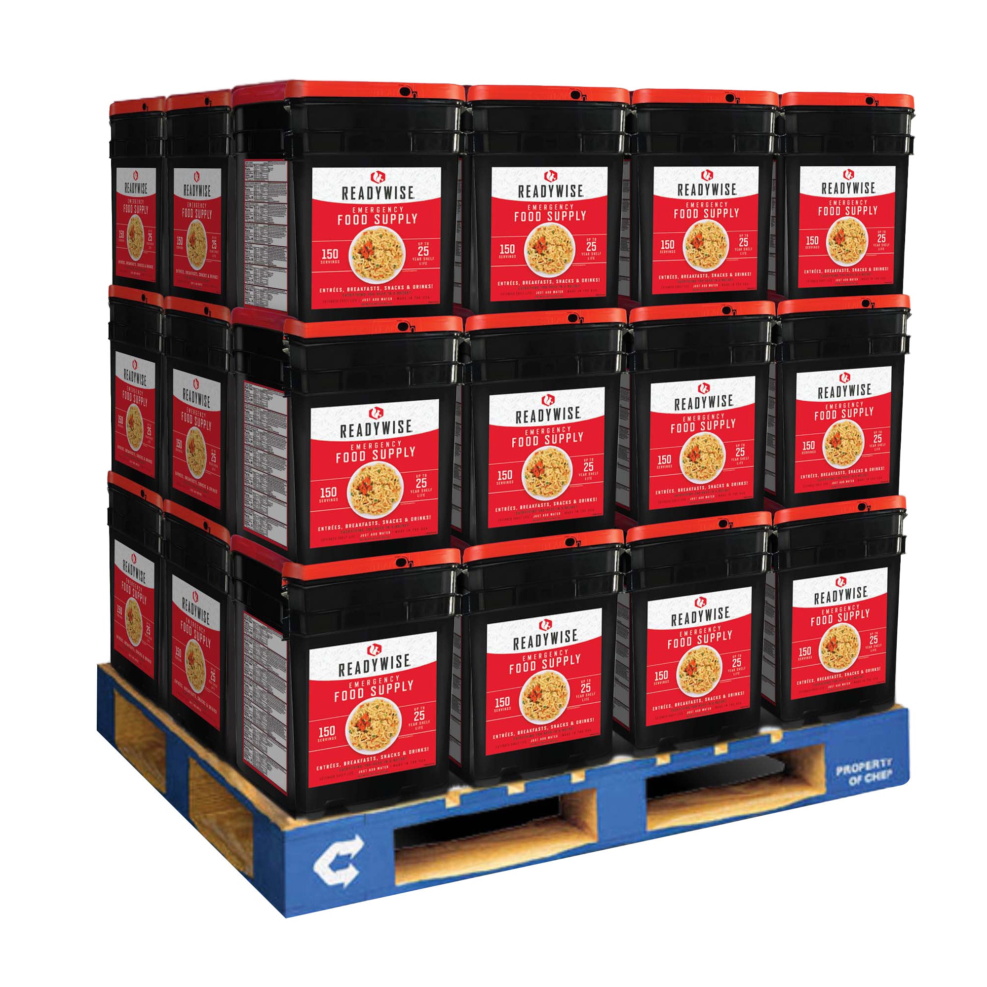 Readywise 5,400 Serving Ultimate Variety Emergency Food Pallet (5,400 Total Servings)