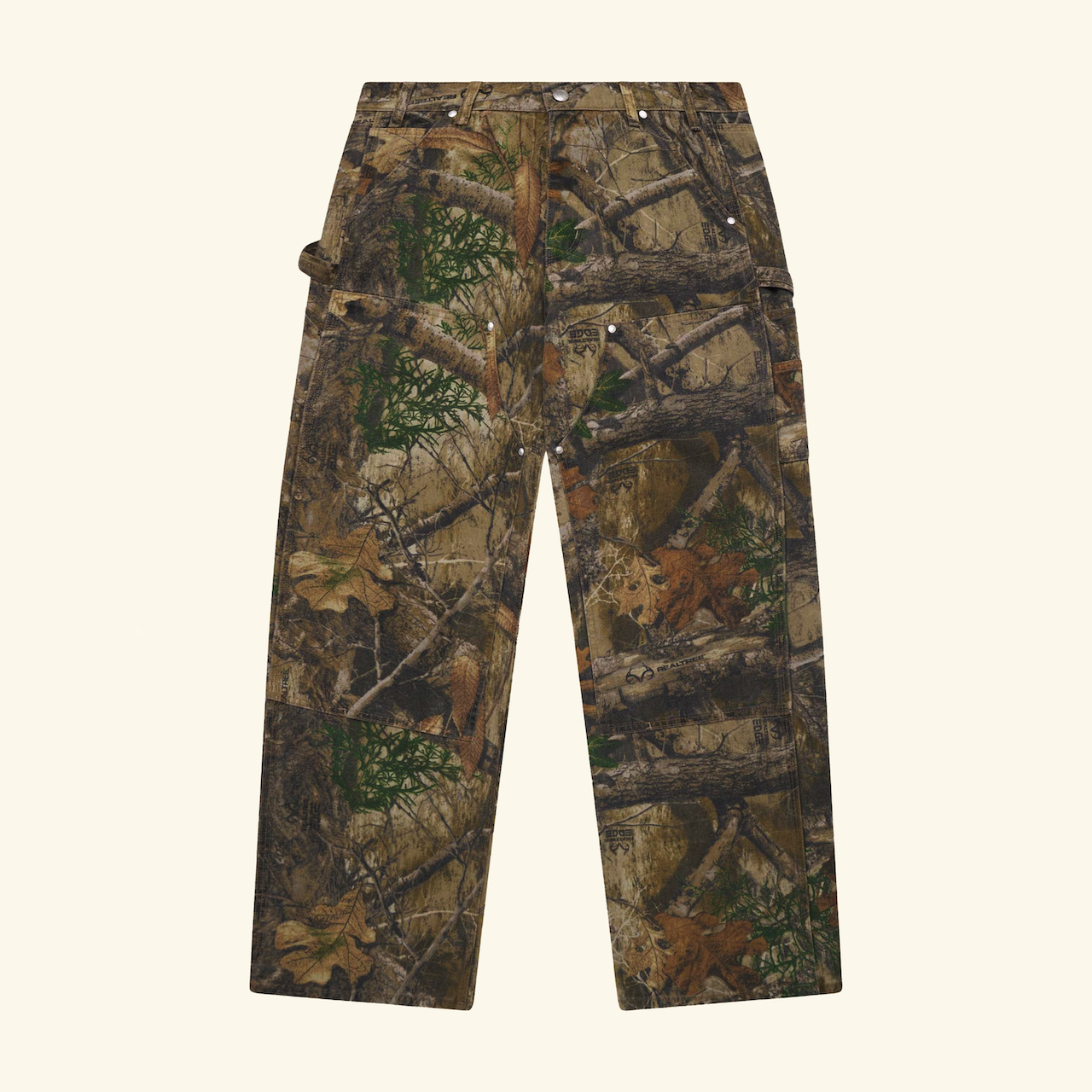 Image of Wide-Leg Double Knee Pants (Real Tree Camo)