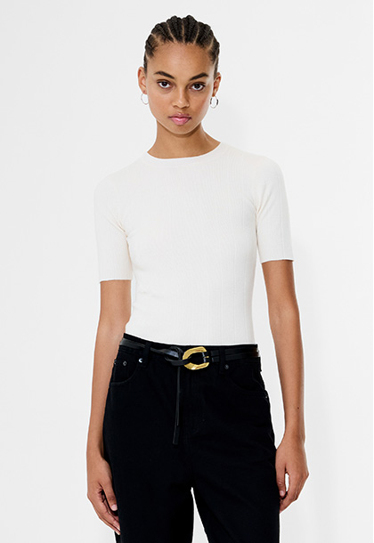 Marley Knit Wide Rib Top