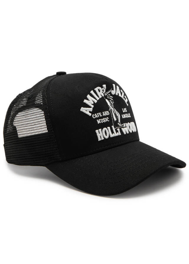 AMIRI Jazz Wolf cotton-canvas trucker hat