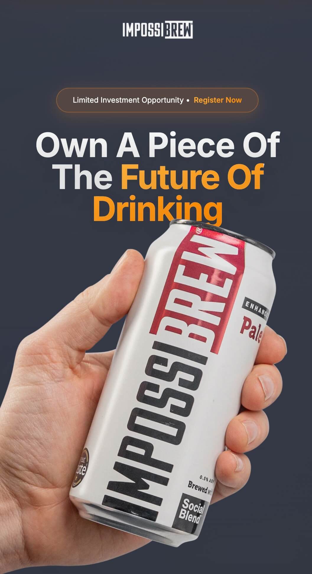 Own a piece of the future of drinking