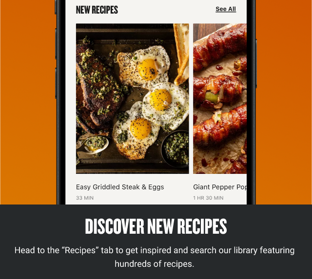 DISCOVER NEW RECIPES 