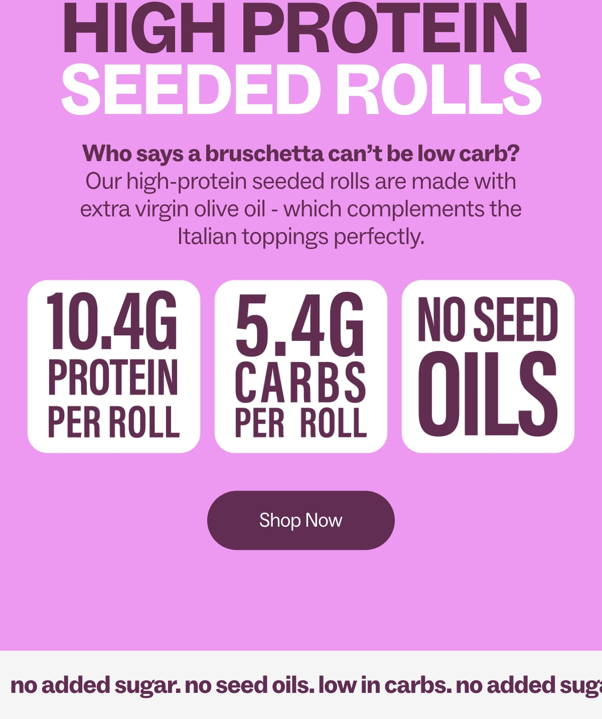 High seeded rolls