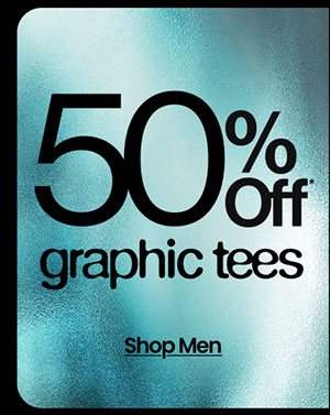 50% OFF* GRAPHIC TEES SHOP MEN 