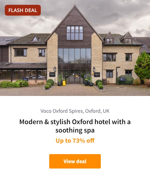 Modern &amp; stylish Oxford hotel with a soothing spa