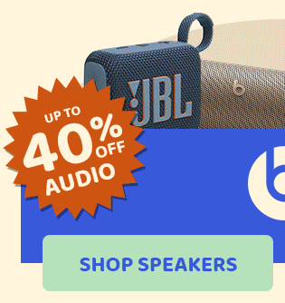 up to 40% off Audio SHOP SPEAKERS