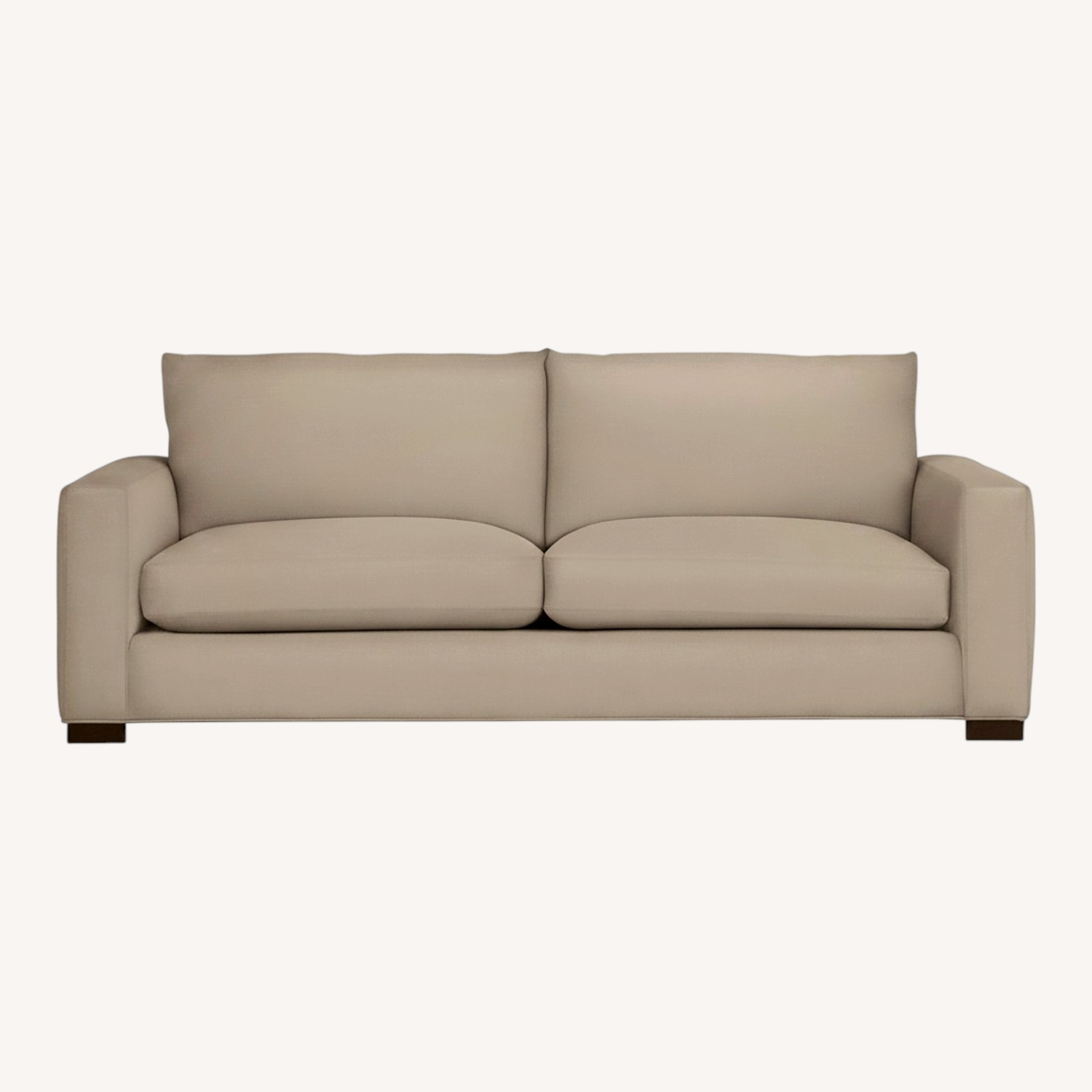 Image of Room & Board Light Brown Fabric 2 Seater Sofa