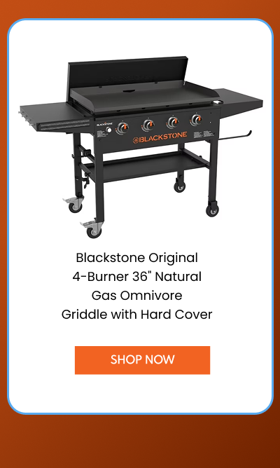   Blackstone Original 4-Burner 36" Natural Gas Omnivore Griddle with Hard Cover