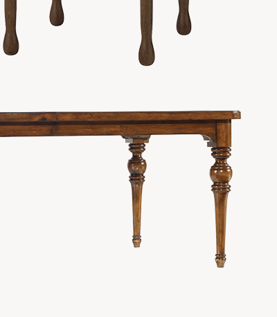 Gabriel Updated Traditional Brown Wood Extendable Rectangular Dining Table - 78-114