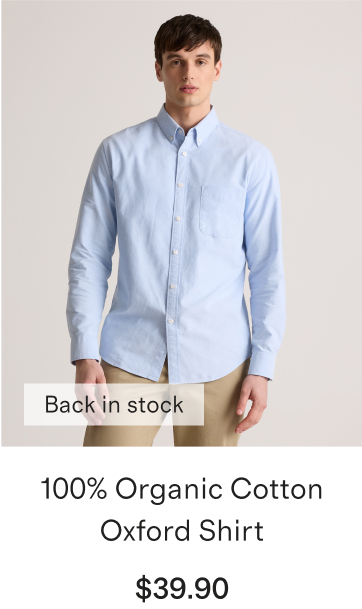 100% Organic Cotton Oxford Shirt
