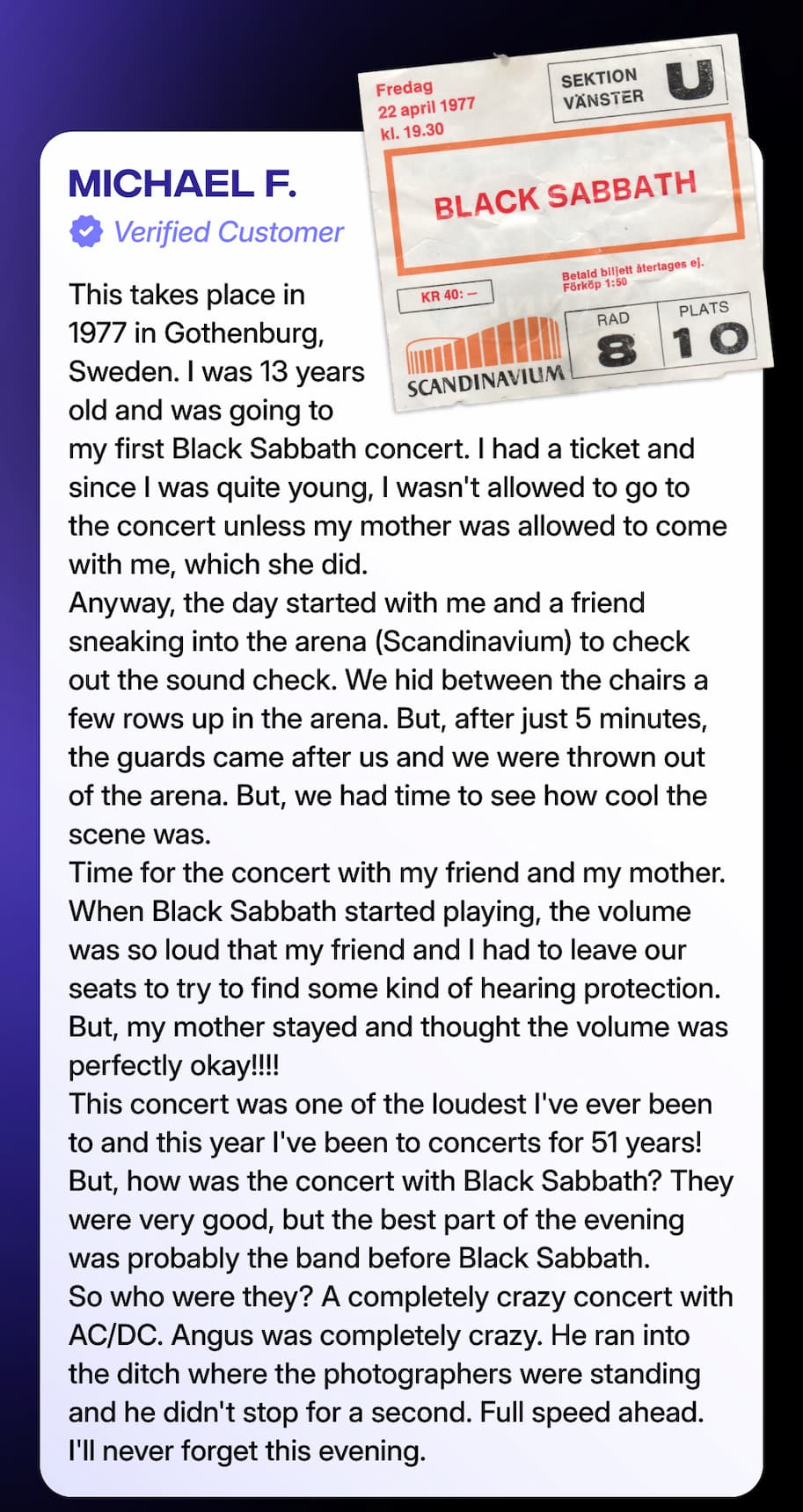 Concert Story Winners
