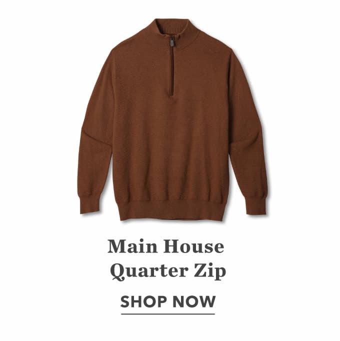  Men's Main House Quarter Zip, Heathered