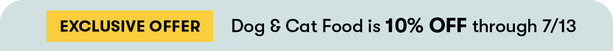 10% OFF All Pet Food!