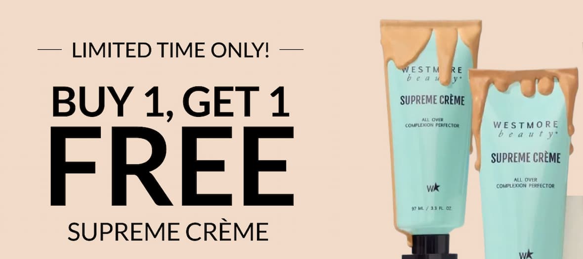 Limited time only! Buy 1 get ! Free Supreme Creme 