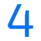 Icon of the number four