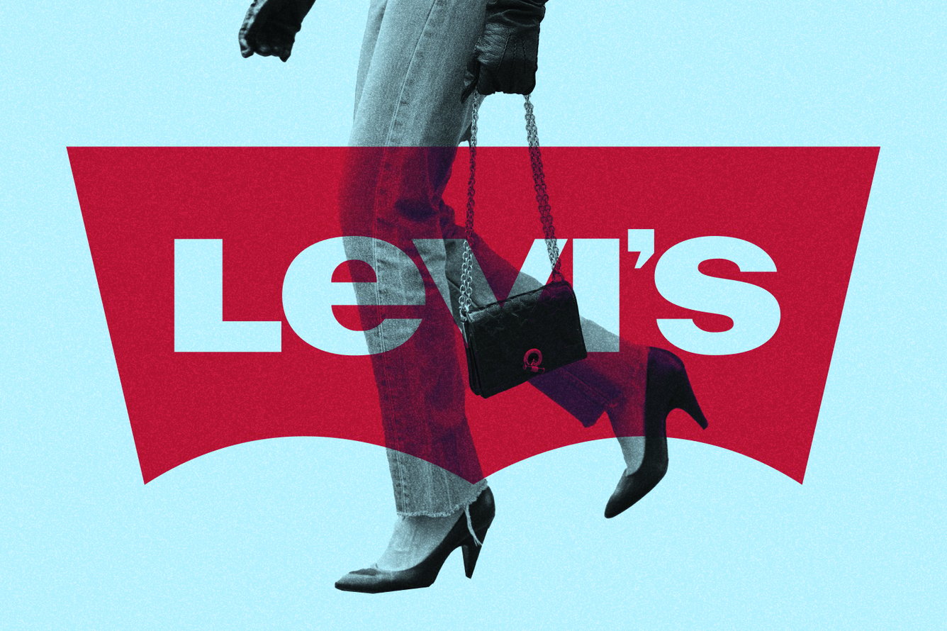 A person walking in Levi Strauss jeans