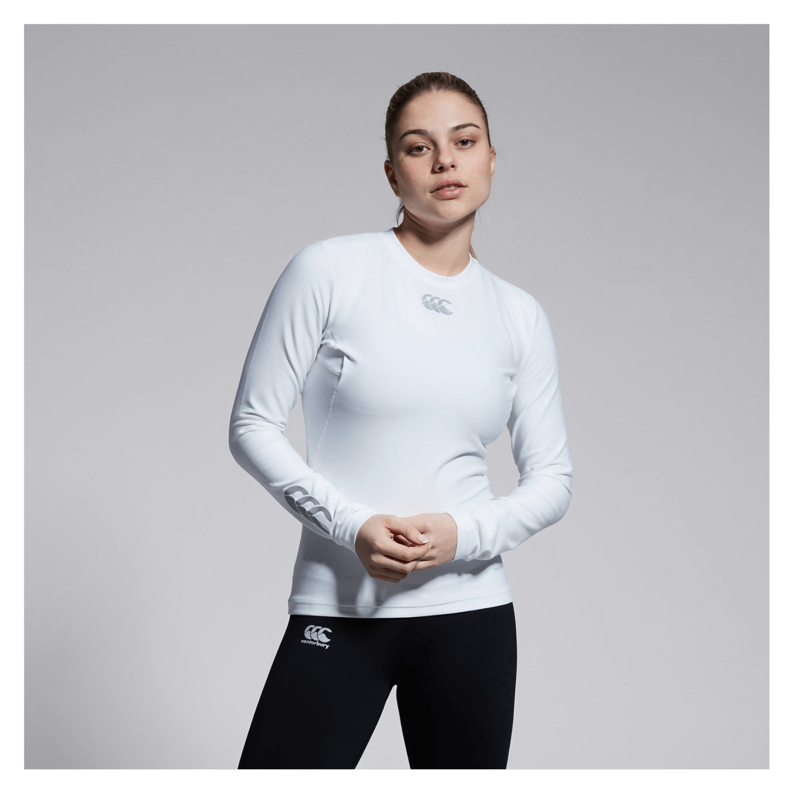WOMENS THERMOREG LONG SLEEVED TOP WHITE