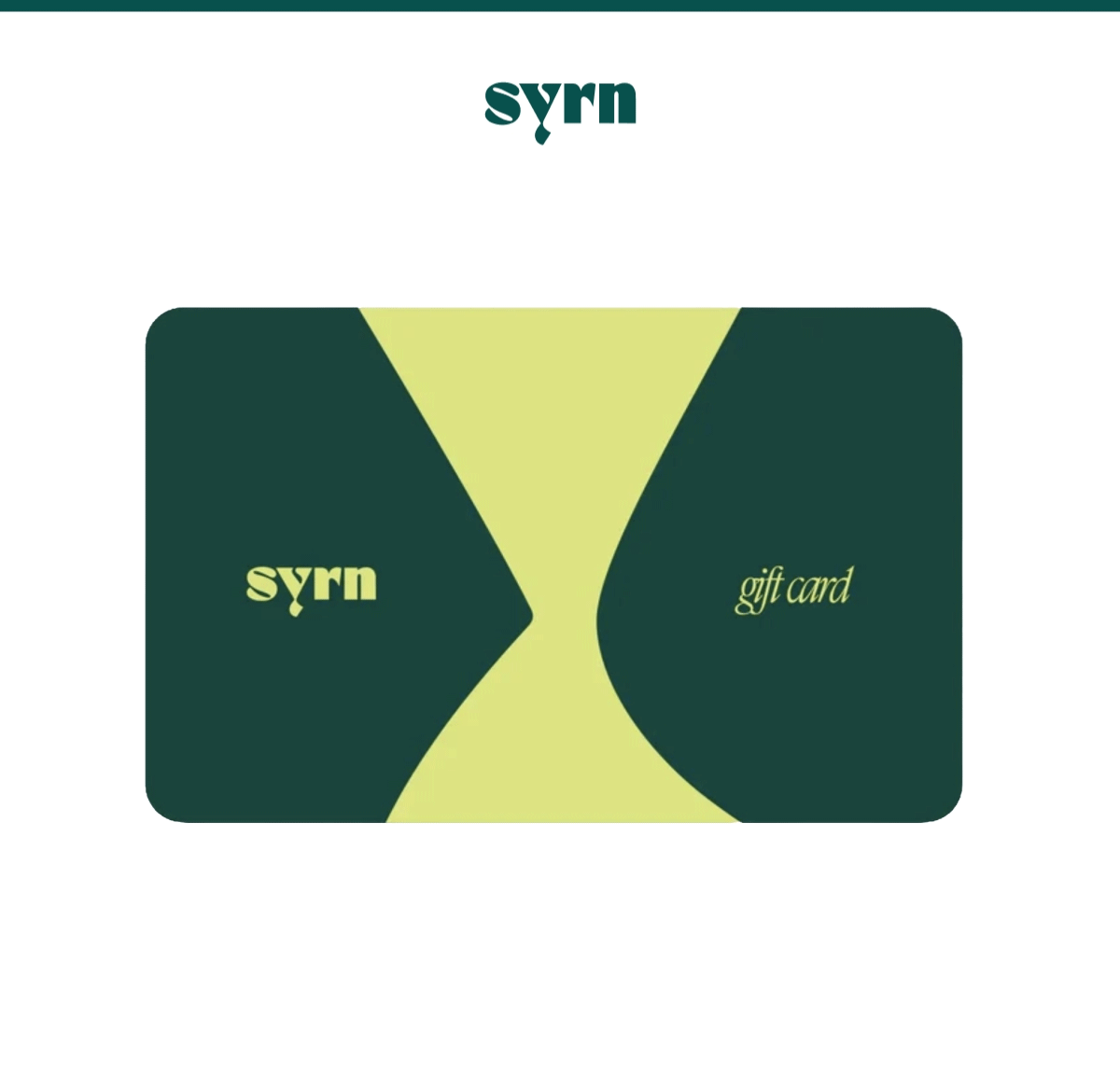 Rotating GIF of a gift card