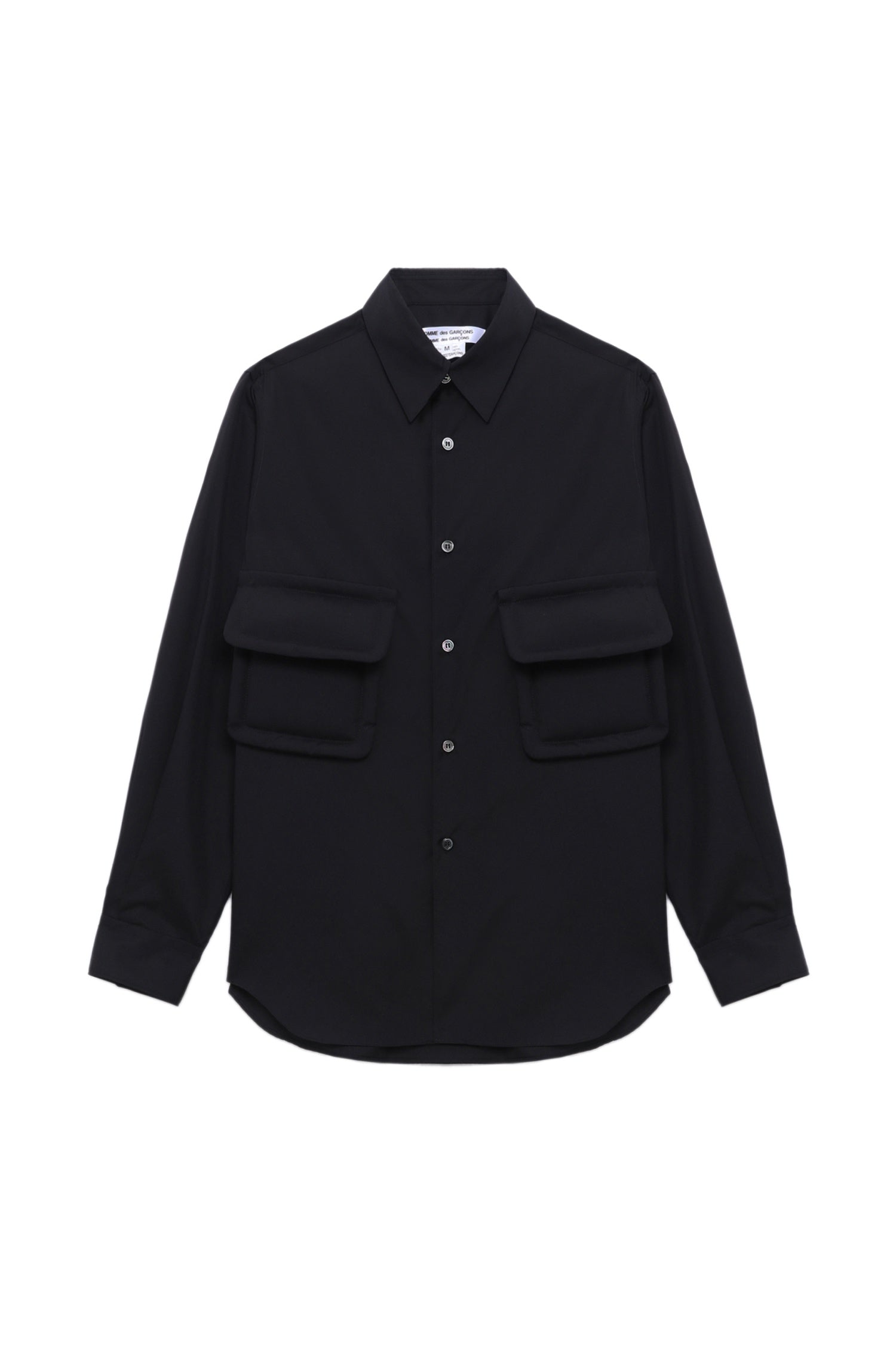 COMME des GARÇONS DOUBLE POCKET SHIRT IN BLACK, FW25