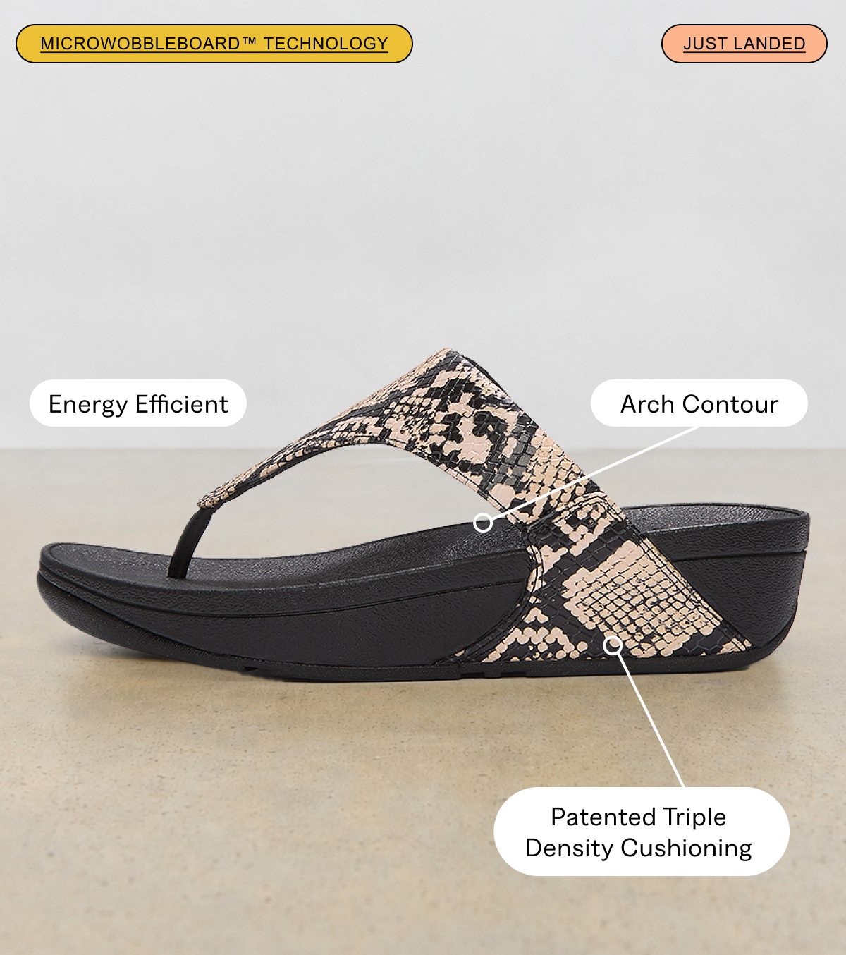 LULU Leather Toe-Post Sandals Tech