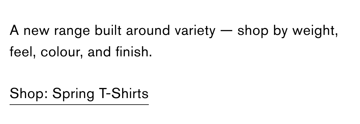 Your New T-Shirt Rotation