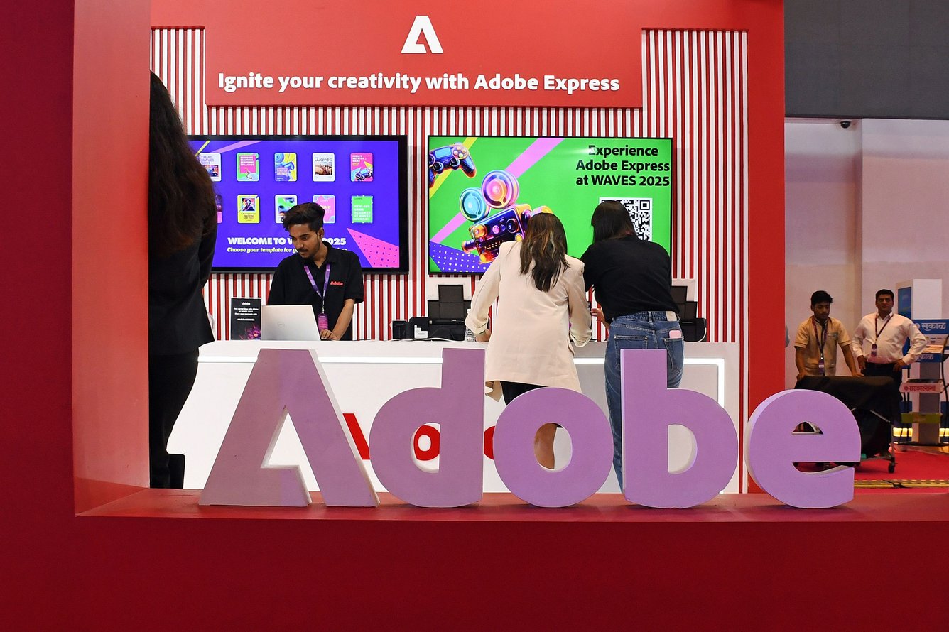 An Adobe convention booth