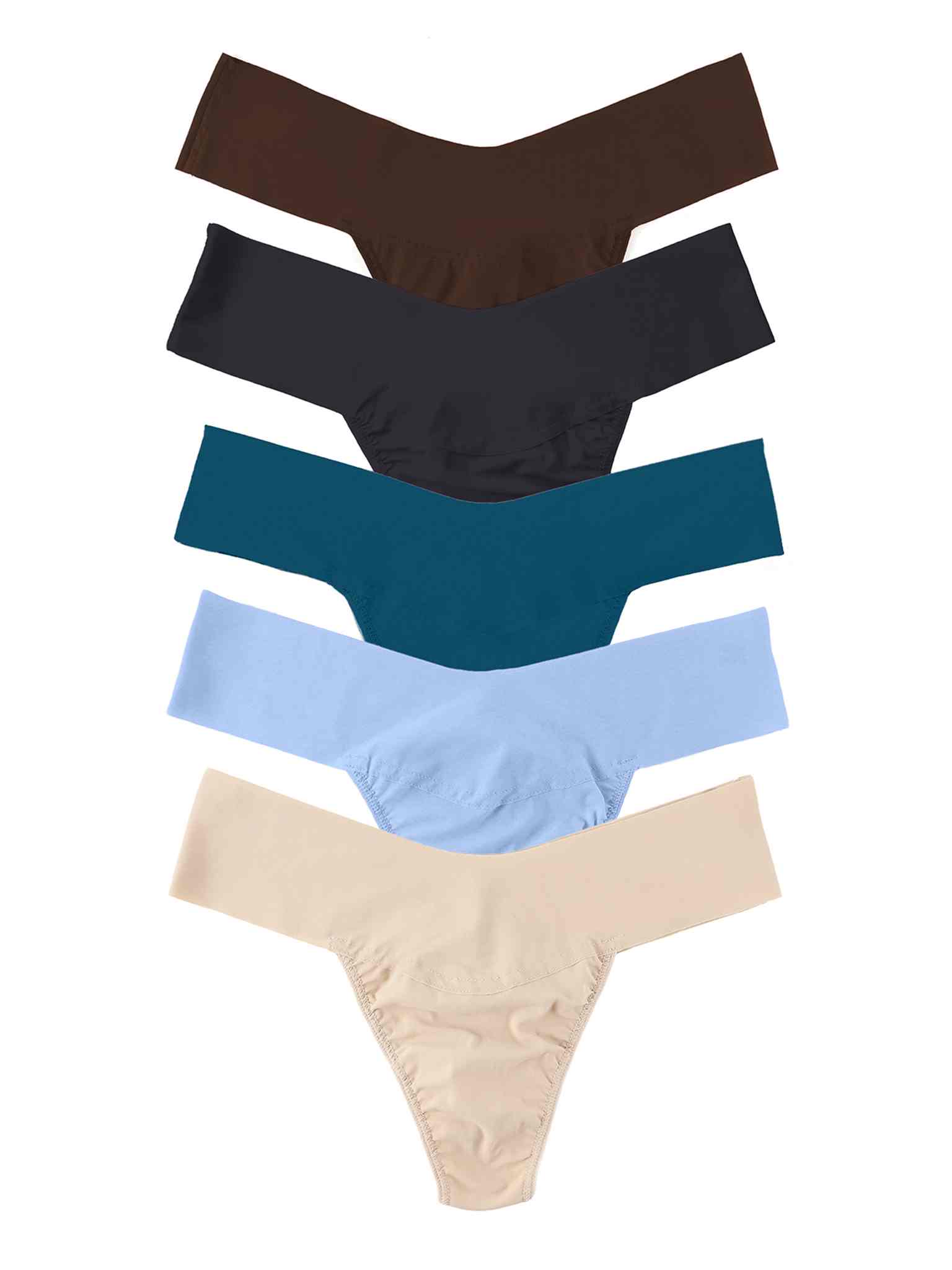 Image of 5 Pack BreatheSoft™ Natural Thong 5 Warm Neutrals Sale