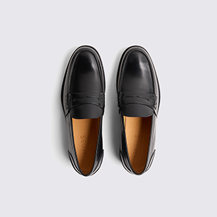 Black Leather Loafers