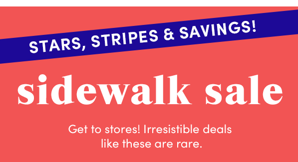sidewalk sale