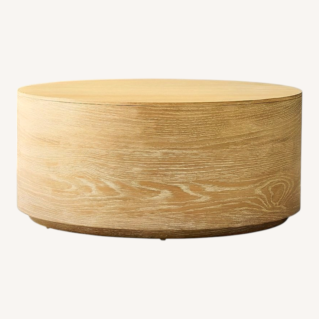 Image of West Elm Volume Wood Coffee Table