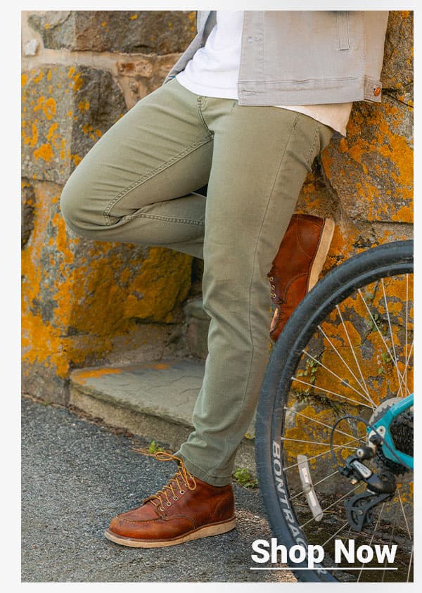 [IMG of man in dyed denim] Shop now