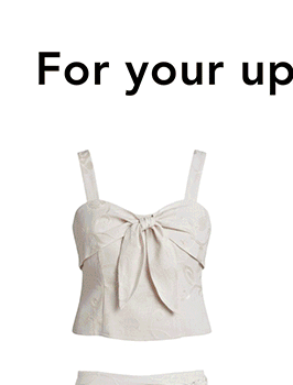 Embroidered Linen Blend Tie Front Top